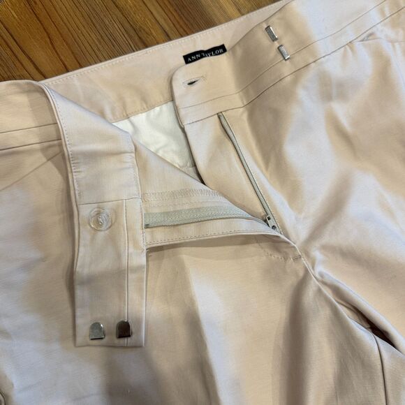 Ann Taylor NWT Beige Khaki Cropped Leg Curvy Pants Size 12 - Picture 5 of 8